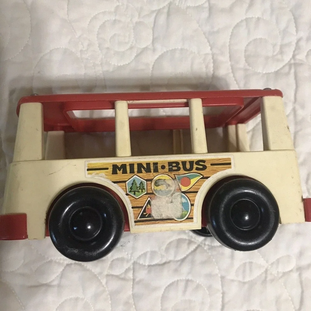 Fisher Price Little People Mini Bus Vehicle FP-141 1969‎